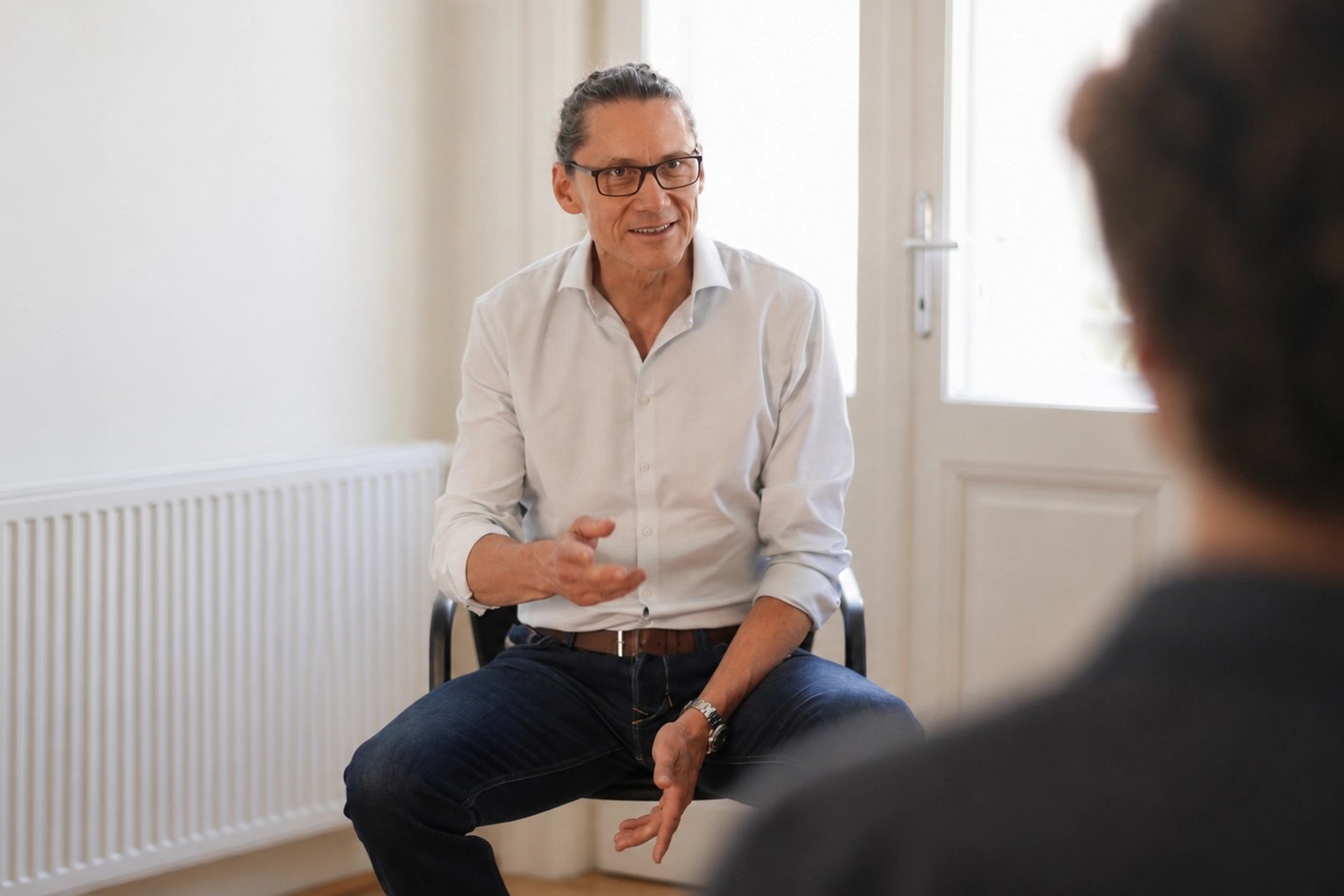 Christian Spilauer im Coaching-Gespräch