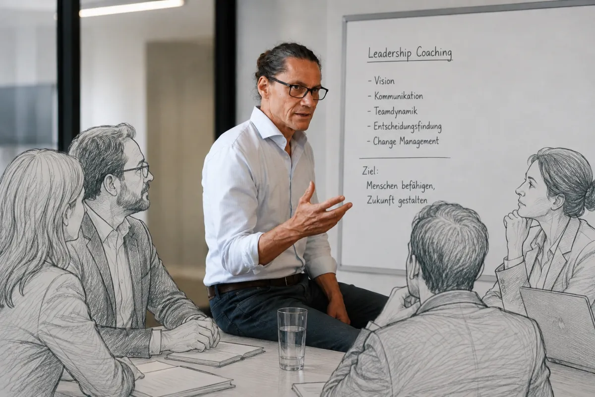 Christian Spilauer bei einem Leadership-Coaching-Workshop